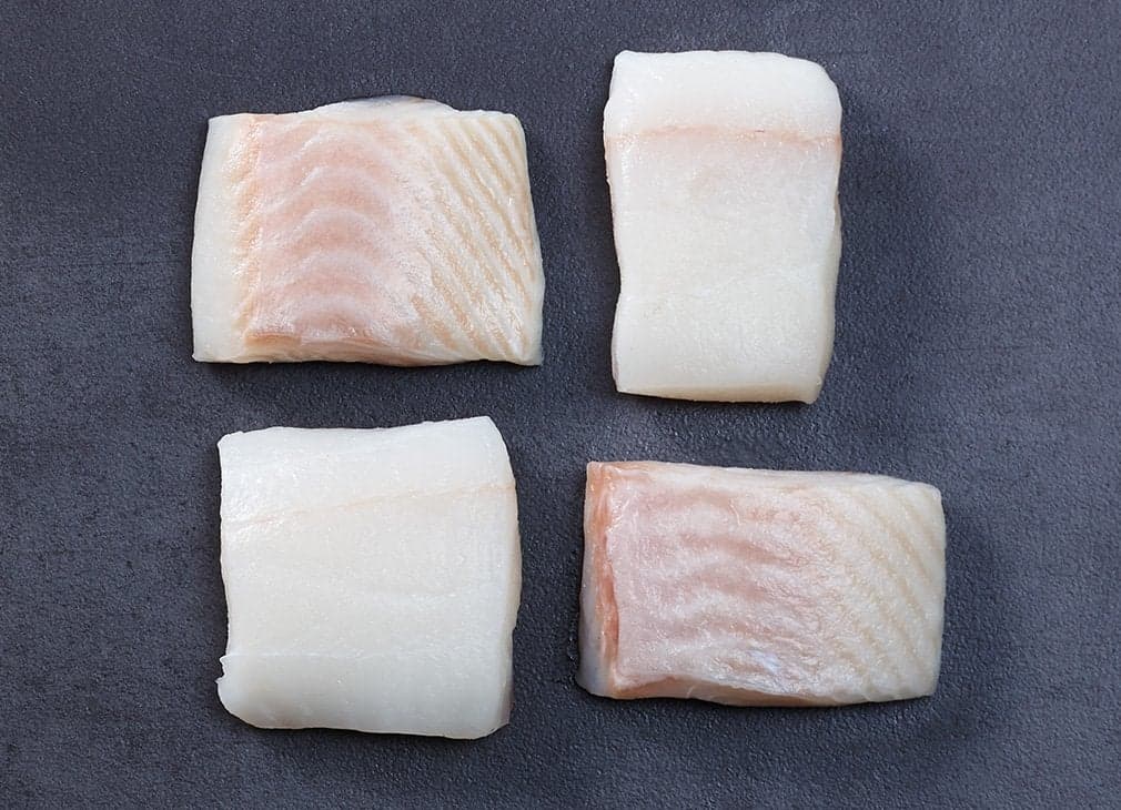 Fresh white halibutfilet