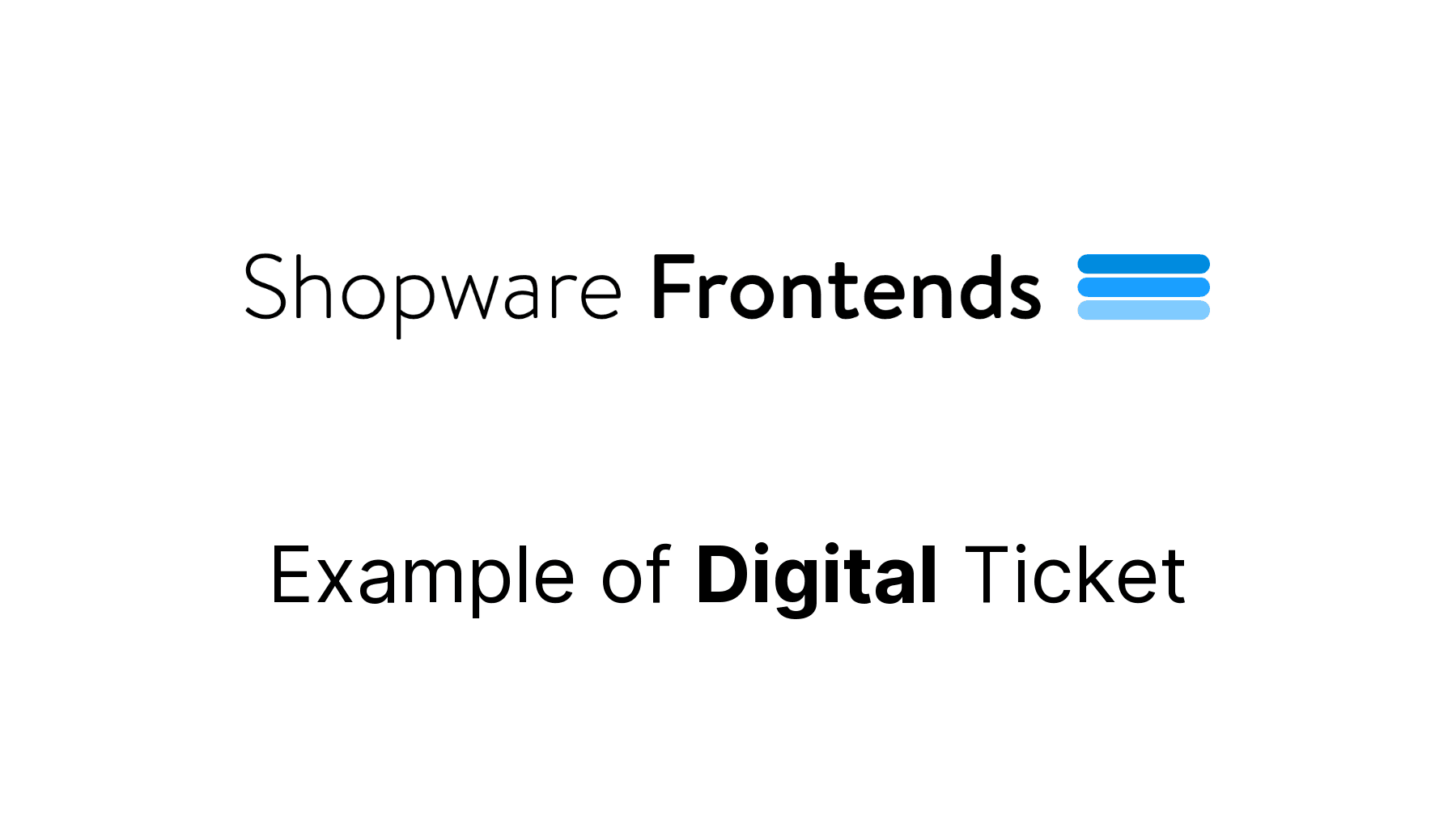 Frontends Ticket